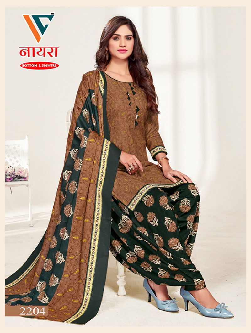 C Nayra Vol 22 By Vandana Cotton Printed Dress Material Wholesale Online
